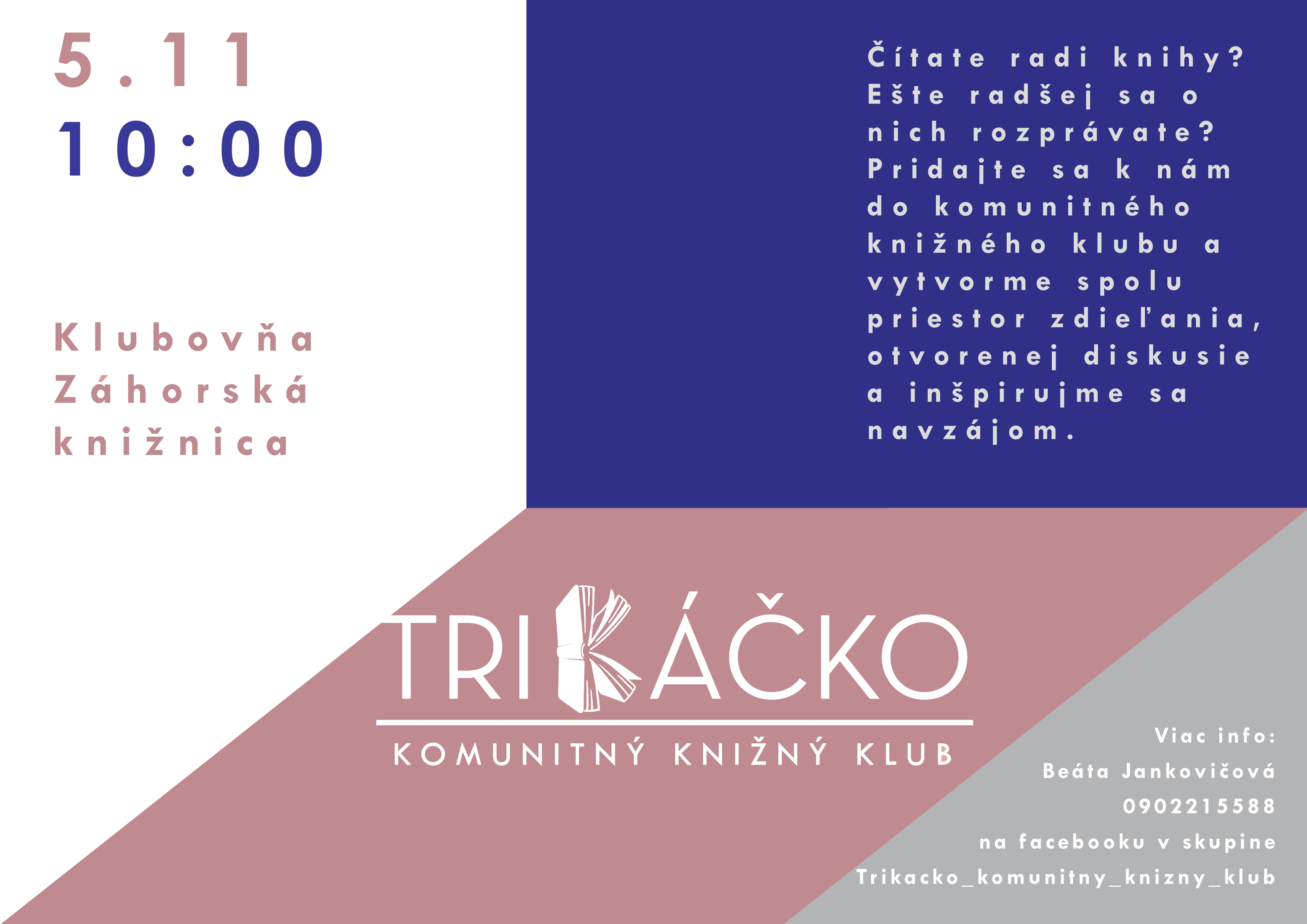 TriKáčko - komunitný knižný klub